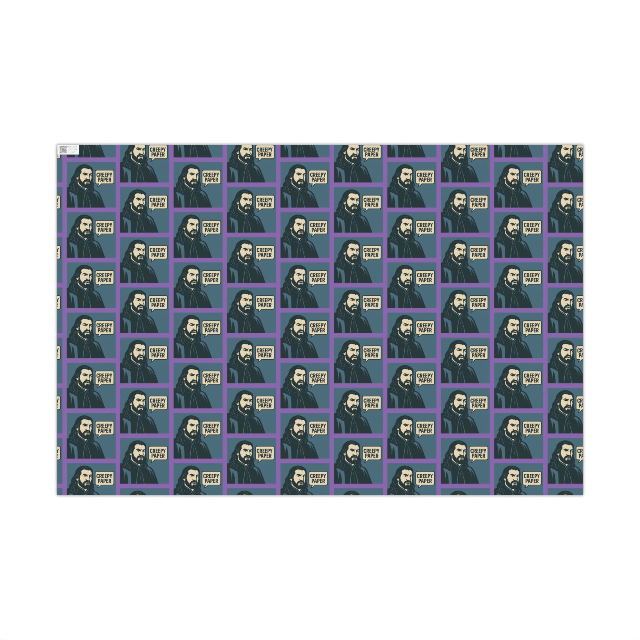 Creepy Paper Wrapping Paper, Nandor from What we do in the Shadows Show, Gift Wrap for Fans, Halloween Decor, Unique Gift Wrap Sheets