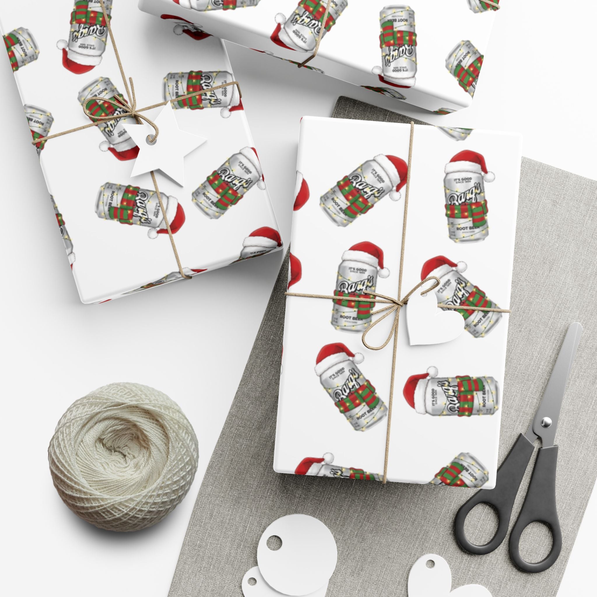 Gift Wrap Papers, Funny Barqs Rootbeer Theme, Wrapping Paper Roll for Parties, Birthdays, Gift Giving, Holiday Presents, Craft Projects
