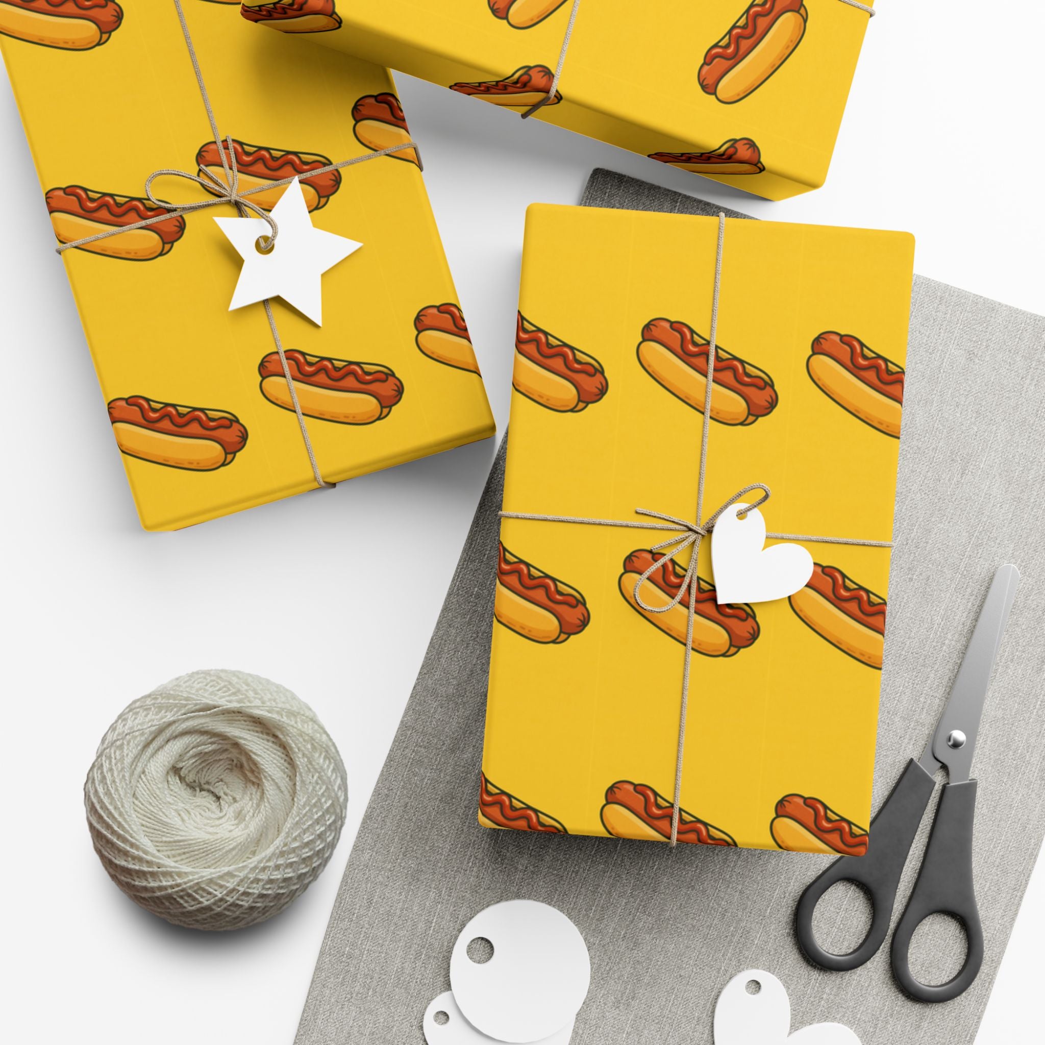 Wrapping Paper, Glizzy Funny Gag Gift Hot Dogs, Hot Dog Lover Birthday Gift, Gift Wrap Accessories, Gift Packaging Supplies, Party Supply
