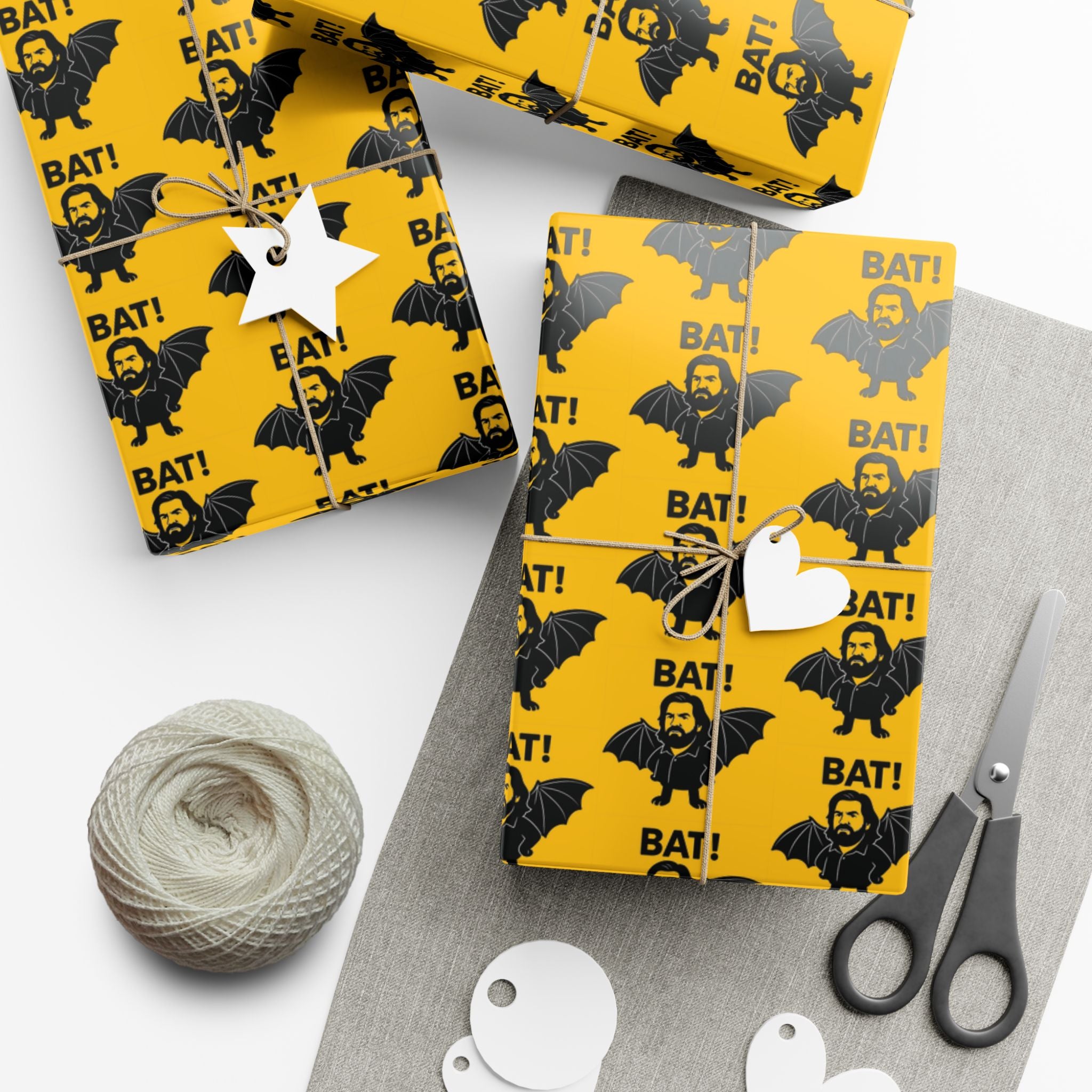 Wrapping Paper, Lazlo What We Do In The Shadows Quote BAT! Gift Wrap Papers, Funny Gift Wrap, Halloween Wrapping Paper, Pop Culture Gift